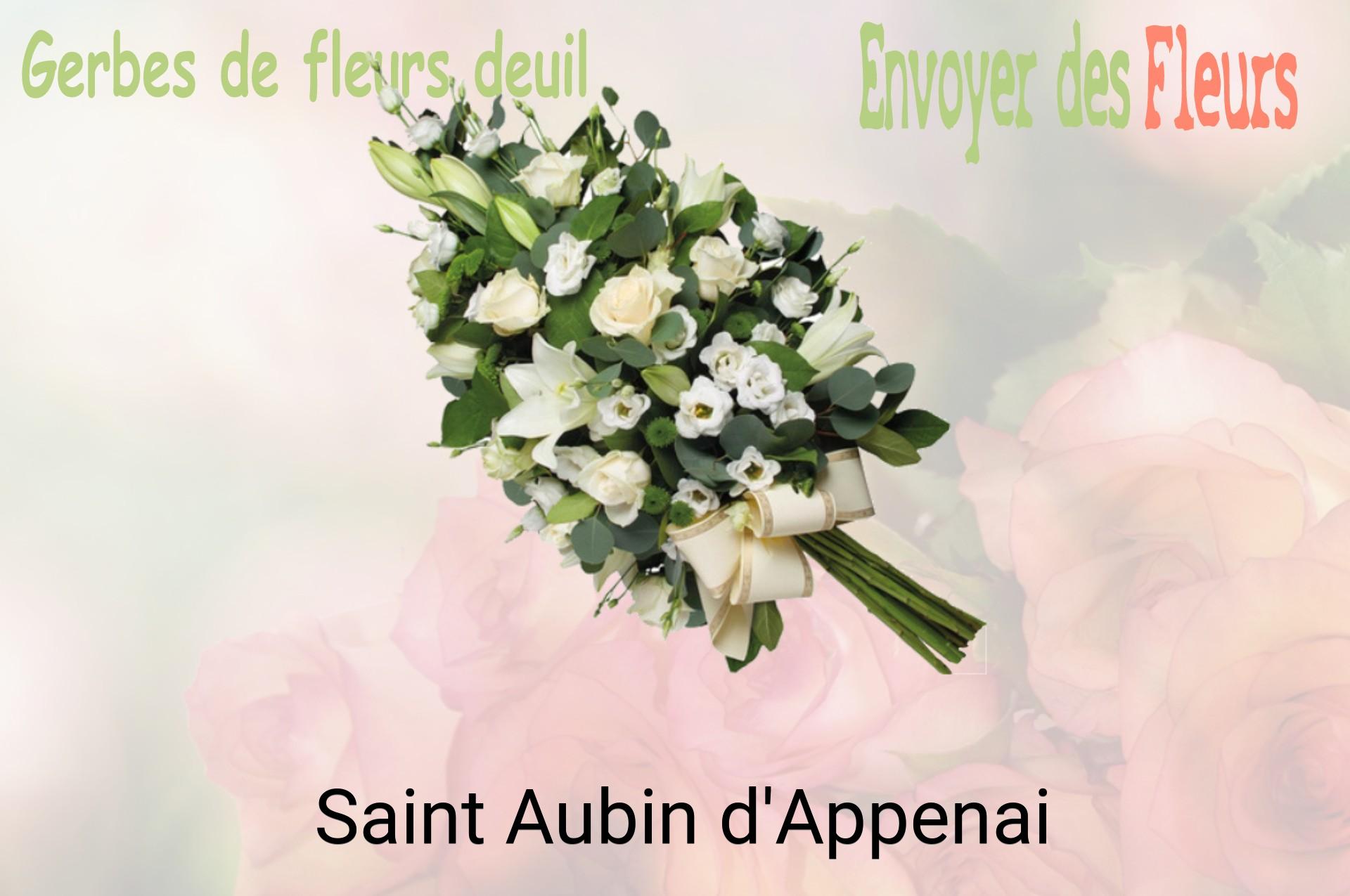 Gerbe de fleurs de deuil livrée à Saint-Aubin-d'Appenai